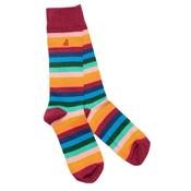Multi Coloured Fine Stripe Socks image