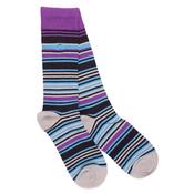 Purple/Blue Narrow Stripe Socks image