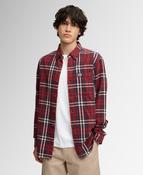 Long Sleeve Cotton Lumberjack Shirt-Frontier Check Red image