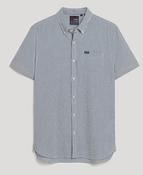 Seersucker Short Sleeve Shirt-Navy Gingham image