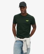 Essential Logo Embroidered Tee-Forest Green/Fluro Yellow image