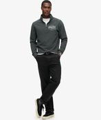 Classic Graphic Half Zip-Washed Black image