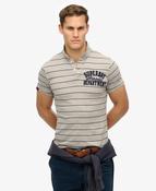 Vintage Athletic Jersey Polo-Grey Stripe