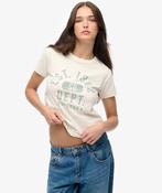 Athletic Graphic Fitted T-Shirt-Desert Bone Off White image