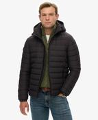 Hooded Fuji Padded Jacket-Black