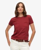 Essential Logo Fitted Tee Ind-Bordeaux Red image