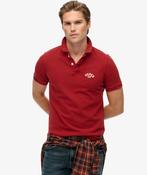 Vintage Athletic Embroidered Polo-Preppy Red