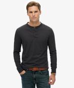 Classic Essential Grandad Top-Dark Charcoal