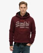 Vintage Logo Duo Classic Hoodie-Port Red