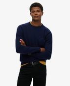 Wool Blend Jumper-Mariner Blue Marl
