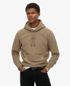 Micro Logo Fleece Hoodie-Winter Twig Beige