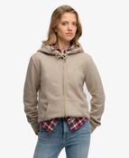 Essential Logo Zip Hoodie-Feather Grey