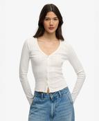 Ath Ess Pointelle Cardigan-Off White