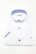 Short Sleeve Oxford White Shirt image
