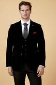Hudson Black Velvet Jacket image