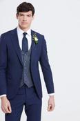 Barret Navy Stripe Tapered Fit Waistcoat image