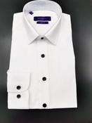 Preston Black button White Comfort Fit Tux Shirt image