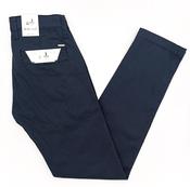 Kansas Navy Print Tapered Chinos