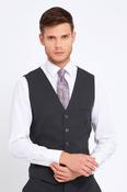 Jonny Charcoal Comfort Fit Waistcoat image