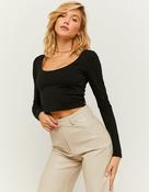 Basic Fit Black Cropped Top image