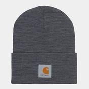 Acrylic Watch Hat-Dark Grey Heather