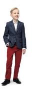 Maks Boy's Blazer Navy Pattern image