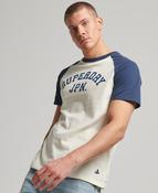 Vintage Gym Ath Raglan Tee Navy/winter Cream