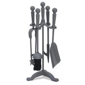 De Vielle 18in Traditional 5pc Companion Set Grey image