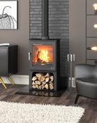 Dalewood 5kW Landscape (wood burning) w/ Logstore Matt Black image
