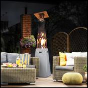 Kratki Umbrella White Patio Gas Heater Without Brackets image
