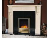 54" Victorian Corbel (Incised)  Ivory Pearl Fireplace image