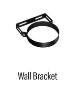 Solinox 130 Twin Wall Black FIXED WALL BRACKET 50mm