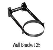 Solinox 130 Twin Wall Black ADJ WALL BRACKET 220mm - 350mm
