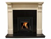 54" Kelso  Perla White Fireplace image