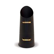 De Vielle 22 Inch Coal Hod Matt Black/Brass Handle