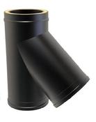 Convesa 150 45 DEGREE TEE PIECE TWIN WALL PIPE BLACK