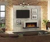 Vardo Pryzm 57" Electric Fireplace Suite Cashmere &amp; Anthracite
