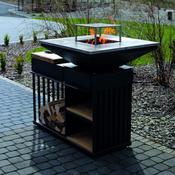 Kratki Quadrum Wood Fired Grill/BBQ and Bench image