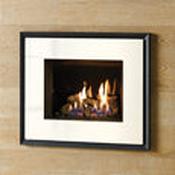 Gazco Riva 2 500 Black Glass Lining Conventional Flue LPG