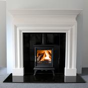 Wallace Naples White Honed Carrara Fireplace