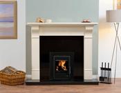 60" Napoli Ivory Pearl Fireplace image