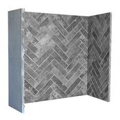 Lagan Charcoal Inglenook Chamber Set Herringbone