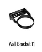 Solinox 130 Twin Wall Black ADJ WALL BRACKET 60mm - 110mm