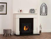 54" Pisa  Perla White Fireplace image