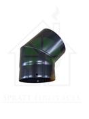 Save 5" 45 Degree Matt Black Vitreous Enamel Flue Pipe image
