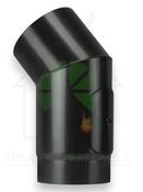 Save 5" 45 Degree Matt Black Vitreous Enamel Flue Pipe With Door image