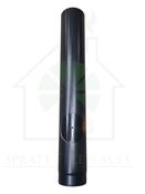 Save 6" 1000mm Matt Black Vitreous Enamel Flue Pipe With Door image