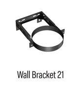Solinox 150 Twin Wall Black ADJ WALL BRACKET 120mm - 210mm