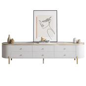 Rock Panel Extendable Bedroom Hall TV Unit