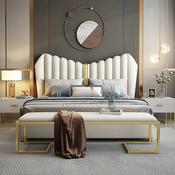 Custom Leather Bed Frame – Made to Order image